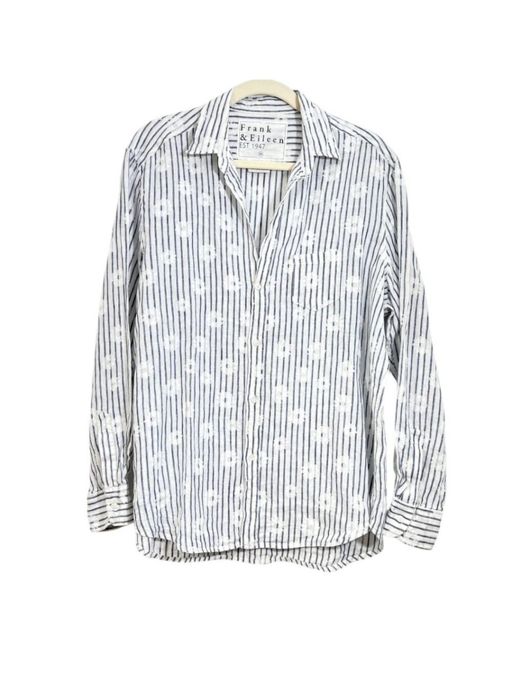 Frank & Eileen Silvio Stripe & Flower Button down XL